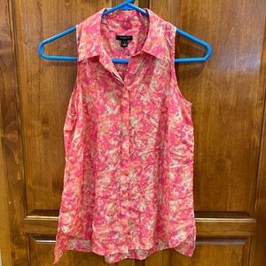 Ann Taylor Sleeveless Silk Blouse